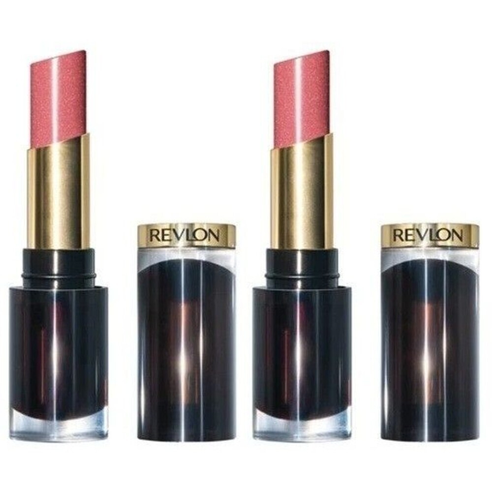 2X NEW Revlon Super Lustrous Glass Shine- 002 Beaming Strawberry NEW Set Gloss